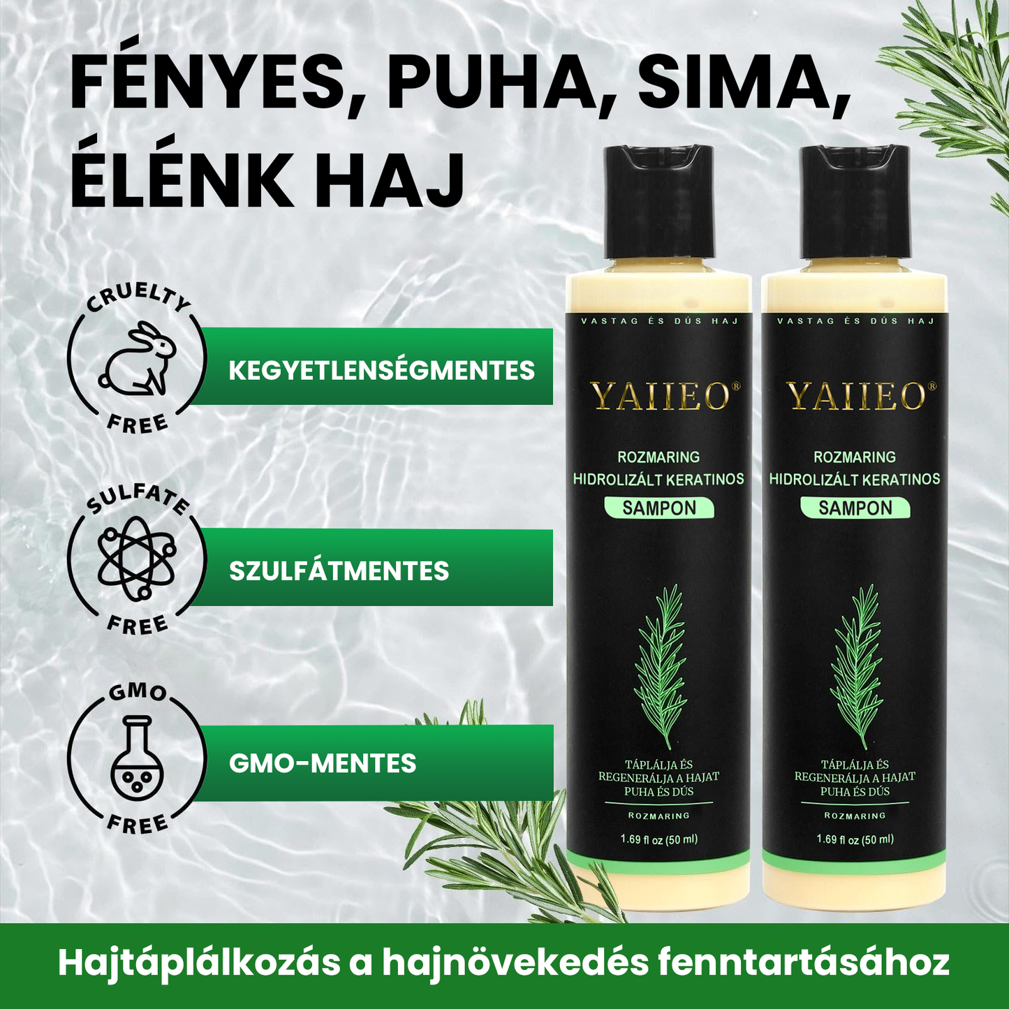 🌱 𝗬𝗔𝗜𝗜𝗘𝗢® 𝗕𝗶𝗼 𝗥𝗼𝘇𝗺𝗮𝗿𝗶𝗻𝗼𝘀 𝗛𝗮𝗷𝗻ö𝘃𝗲𝗸𝗲𝗱é𝘀𝘁 𝗦𝗲𝗿𝗸𝗲𝗻𝘁ő 𝗦𝗮𝗺𝗽𝗼𝗻 & 𝗛𝗮𝗷𝗯𝗮𝗹𝘇𝘀𝗮𝗺