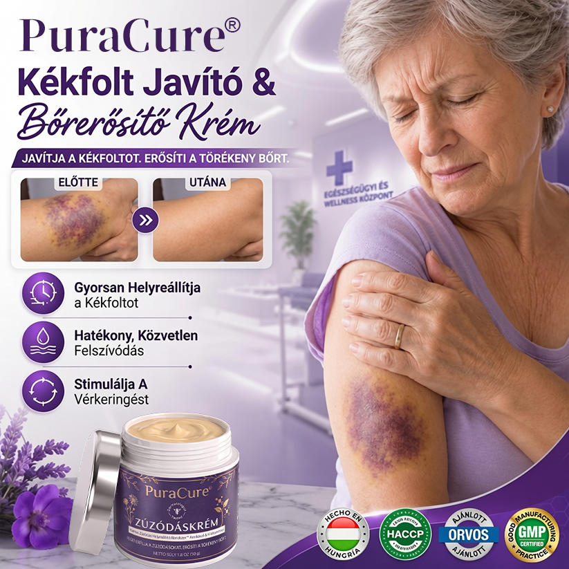 🔥100K+ ELADVA 💁‍♀️ – 💜PuraCure® Zúzódásjavító és bőrerősítő krém