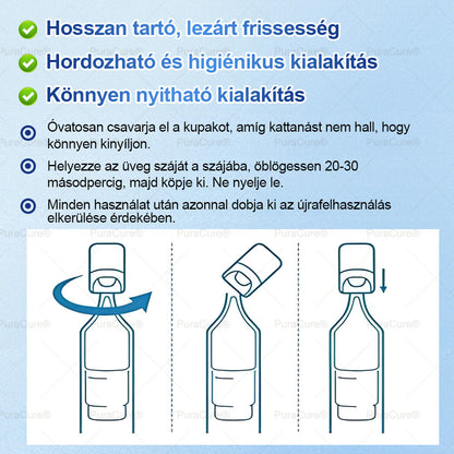 🦷🦷PuraCure® többhatású fog- és ínyregeneráló szájvíz | Kollagén × posztbiotikumok × β-glükanáz