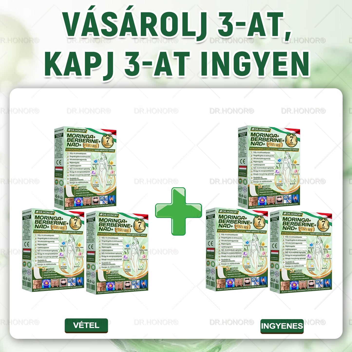 [2026 ÚJ & Továbbfejlesztett🎁Akár 80% KEDVEZMÉNY]🍃🍃 DR.HONOR® Nano-mikrotűs Fogyasztó Tapasz – Ultra-erős 5× Peptidkomplex • Támogatja a Fogyást és Nyirokkeringést • Kényelmes Fogyás• Támogatja az Ízületi Komfortot és a Mély Alvást