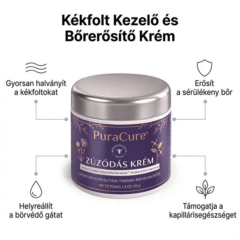 🔥100K+ ELADVA 💁‍♀️ – 💜PuraCure® Zúzódásjavító és bőrerősítő krém