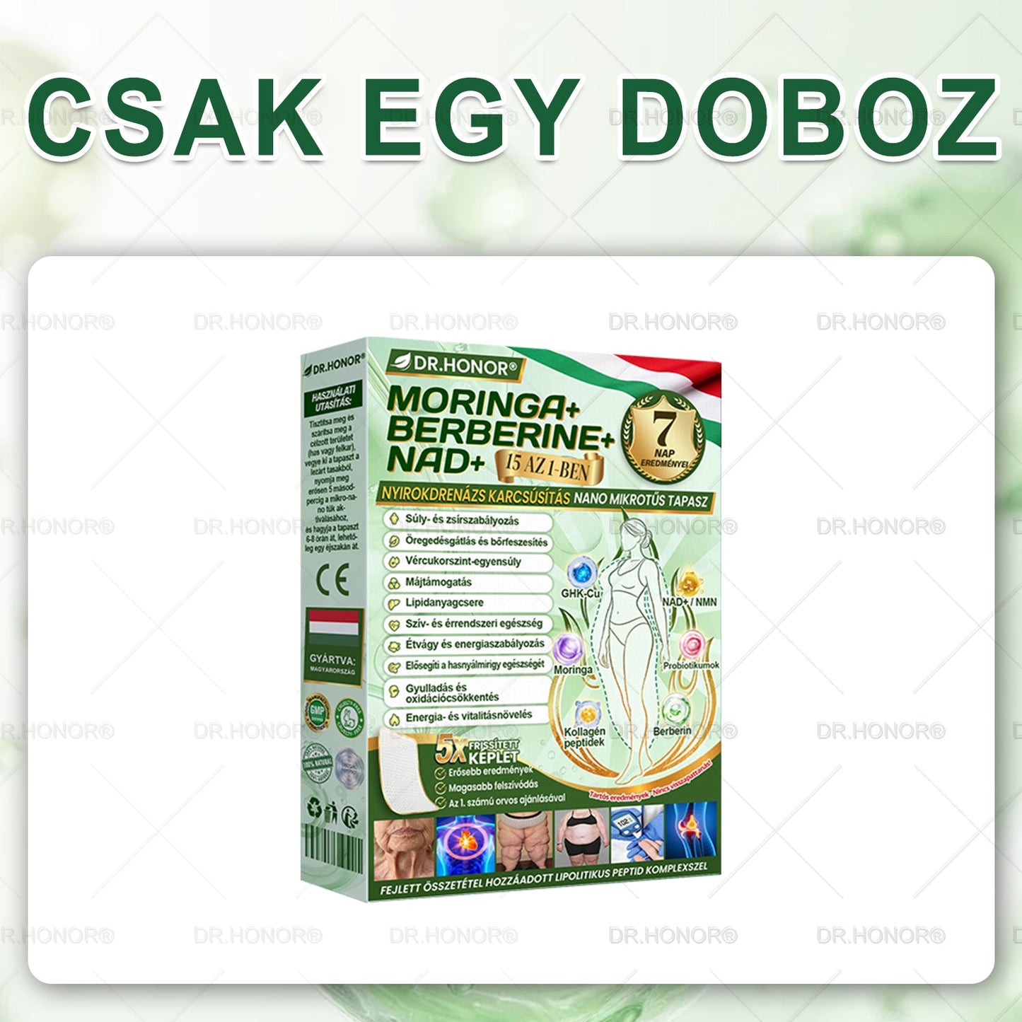 [2026 ÚJ & Továbbfejlesztett🎁Akár 80% KEDVEZMÉNY]🍃🍃 DR.HONOR® Nano-mikrotűs Fogyasztó Tapasz – Ultra-erős 5× Peptidkomplex • Támogatja a Fogyást és Nyirokkeringést • Kényelmes Fogyás• Támogatja az Ízületi Komfortot és a Mély Alvást