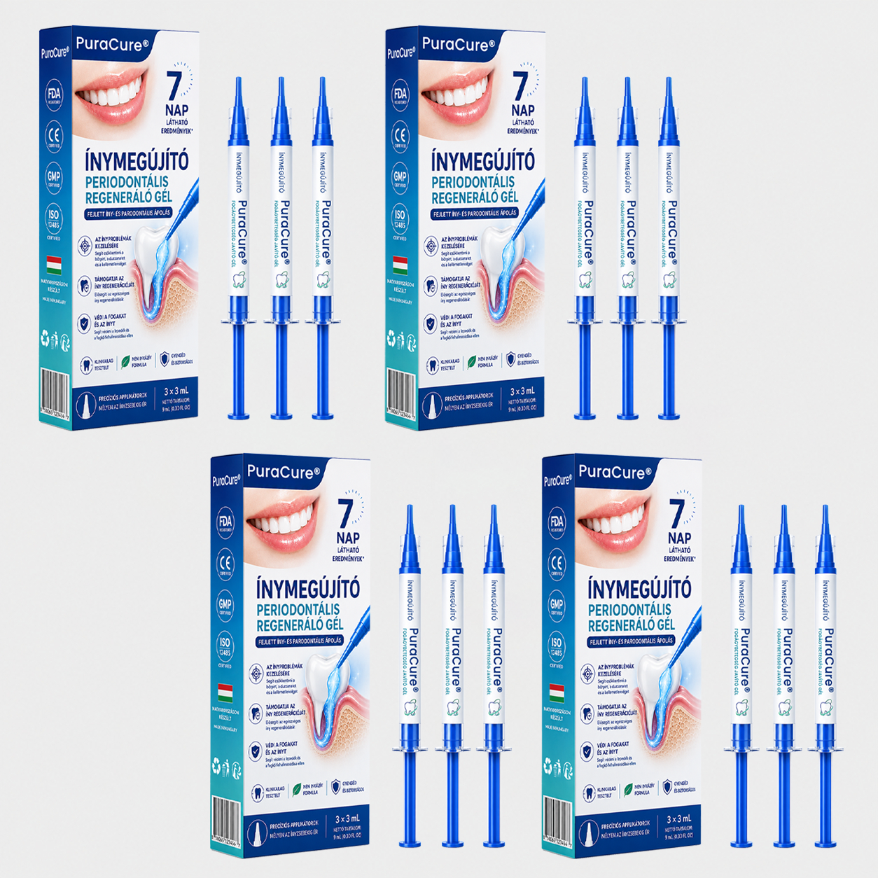 💧💧PuraCure® Ínymegújító – 🦷Célzott ínyápoló és regeneráló gél
