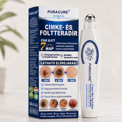 PuraCure® 👩‍⚕️👩‍⚕️👩‍⚕️𝟕 𝐍𝐚𝐩𝐨𝐬 Bőrkinövés- és Folteltávolító Toll Fájdalommentes és Hegmentes Professzionális Rollerball