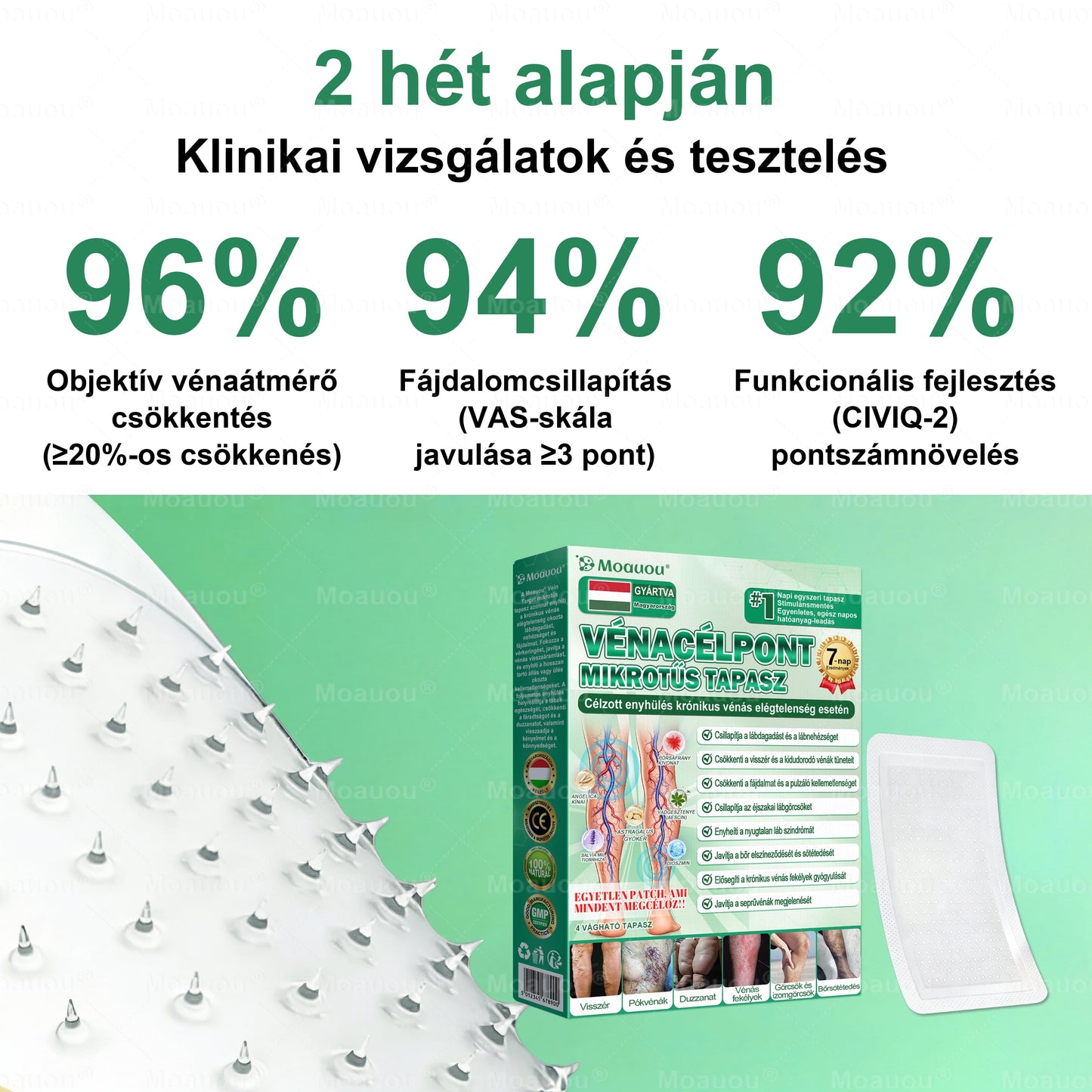 🌿🌿Moauou® Visszérápoló Mikrotűs Tapasz –👨‍⚕️Célzott ápolás fáradt, nehéz és feszülő lábakra | NAGY AKCIÓ!