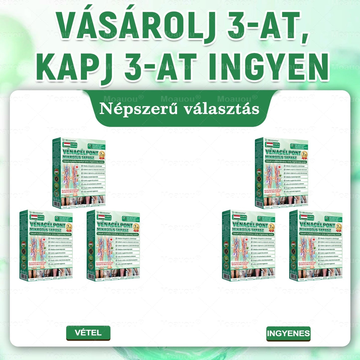 🌿🌿Moauou® Visszérápoló Mikrotűs Tapasz –👨‍⚕️Célzott ápolás fáradt, nehéz és feszülő lábakra | NAGY AKCIÓ!