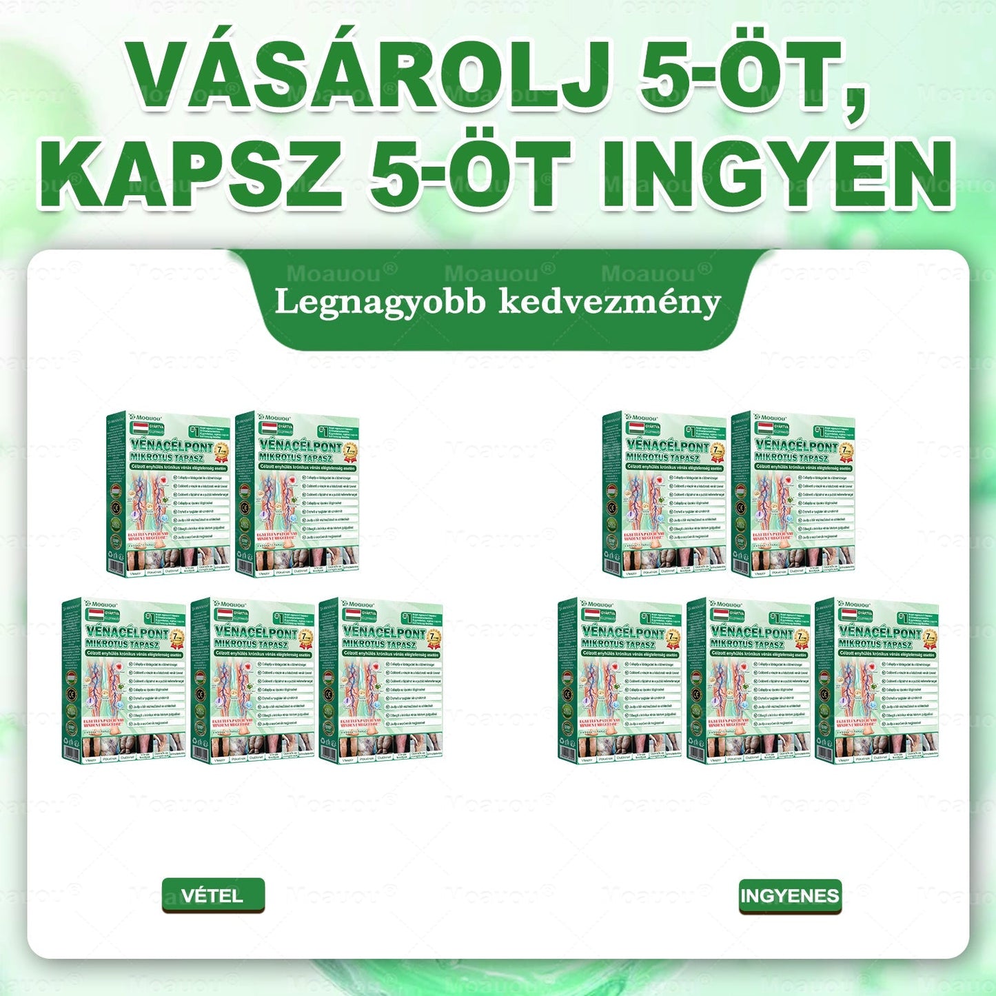 🌿🌿Moauou® Visszérápoló Mikrotűs Tapasz –👨‍⚕️Célzott ápolás fáradt, nehéz és feszülő lábakra | NAGY AKCIÓ!